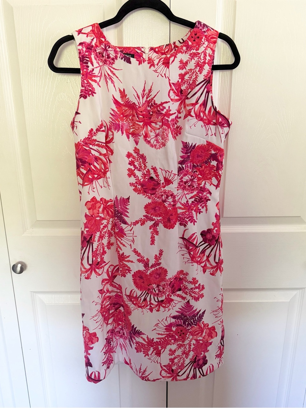 Mario Serrani Pink Floral Sleeveless Shift Dress